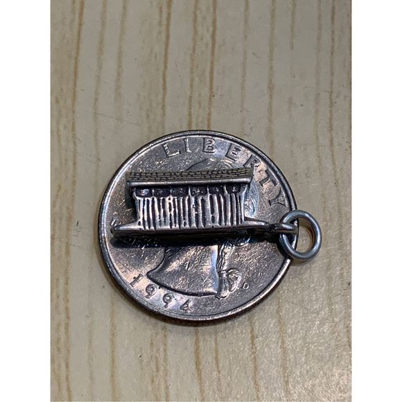 .925 Covered Bridge Sterling Silver Jewelry Charm - Picture 4 of 4